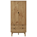 Kleiderschrank Otta 76,5X53X172 Cm Massivholz Kiefer