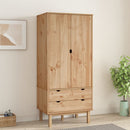 Kleiderschrank Otta 76,5X53X172 Cm Massivholz Kiefer