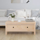 Couchtisch 100X50X40 Cm Massivholz Kiefer
