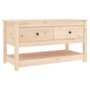 Couchtisch 102X49X55 Cm Massivholz Kiefer