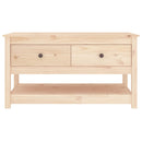 Couchtisch 102X49X55 Cm Massivholz Kiefer