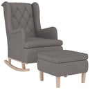 Schaukelsessel Mit Hocker Stoff