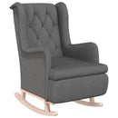 Schaukelsessel Mit Hocker Stoff