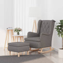 Schaukelsessel Mit Hocker Stoff