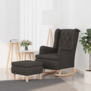 Schaukelsessel Mit Hocker Stoff