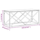 Couchtisch 110X45X45 Cm Edelstahl Und