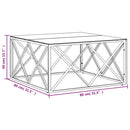Couchtisch 80X80X40 Cm Edelstahl Und