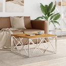 Couchtisch 80X80X40 Cm Edelstahl Und