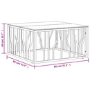 Couchtisch 80X80X40 Cm Edelstahl Und
