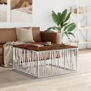 Couchtisch 100X100X50 Cm Edelstahl Und