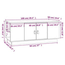 Couchtisch 100X50X41 Cm Massivholz Kiefer