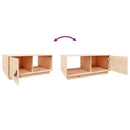 Couchtisch 80X50X35,5 Cm Massivholz Kiefer