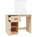 Schminktisch Mit Led 95X50X133,5 Cm Massivholz Kiefer