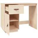 Schreibtisch 95X50X75 Cm Massivholz Kiefer