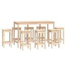 9-Tlg. Bar-Set Massivholz Kiefer