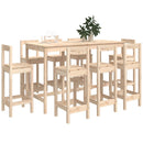 9-Tlg. Bar-Set Massivholz Kiefer