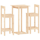 3-Tlg. Bar-Set Massivholz Kiefer
