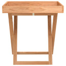 Tabletttisch Klappbar 52X36X56,5 Cm Massivholz Nussbaum