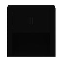 Wandschrank Schwarz 80X33X80 Cm Holzwerkstoff