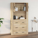 Wandschrank Sonoma-Eiche 80X33X80 Cm Holzwerkstoff