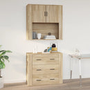 Wandschrank Sonoma-Eiche 80X33X80 Cm Holzwerkstoff