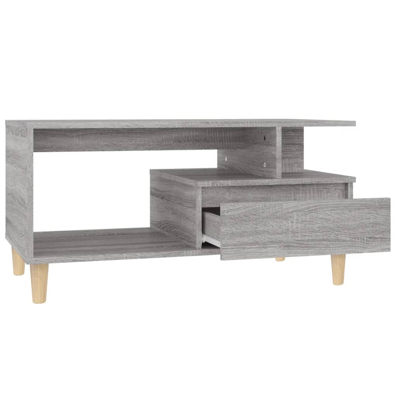 Couchtisch Grau Sonoma 90x49x45 cm Holzwerkstoff