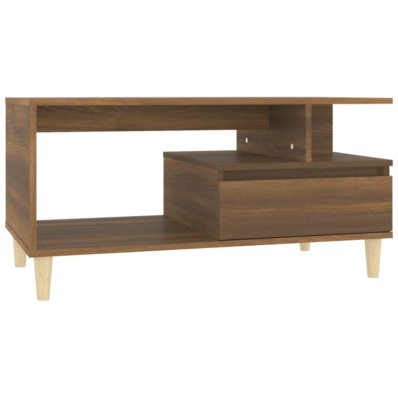 Couchtisch Braun Eichen-Optik 90x49x45 cm Holzwerkstoff