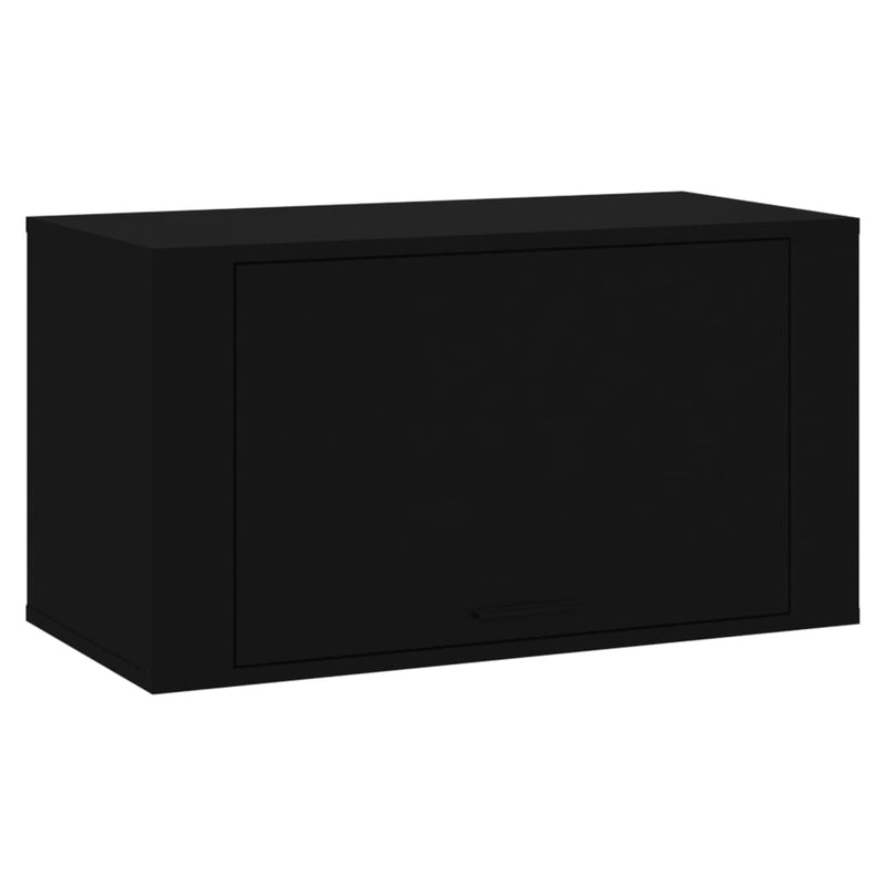 Wand-Schuhschrank Schwarz 70x35x38 cm Holzwerkstoff