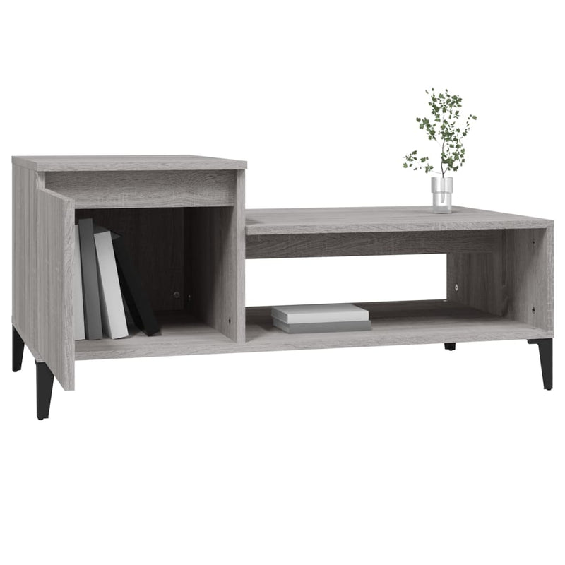 Couchtisch Grau Sonoma 100x50x45 cm Holzwerkstoff