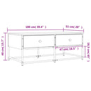 Couchtisch 100X51X40 Cm Holzwerkstoff