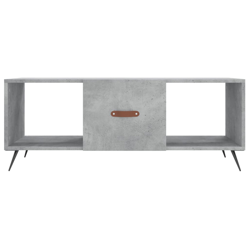 Couchtisch Betongrau 102x50x40 cm Holzwerkstoff