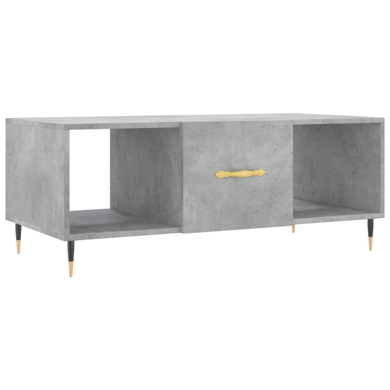 Couchtisch Betongrau 102x50x40 cm Holzwerkstoff