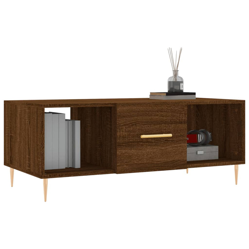 Couchtisch Braun Eichen-Optik 102x50x40 cm Holzwerkstoff