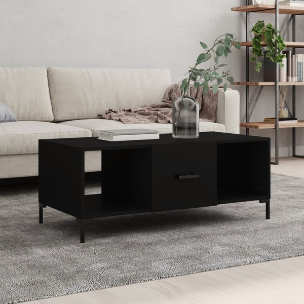 Couchtisch Schwarz 102x50x40 cm Holzwerkstoff