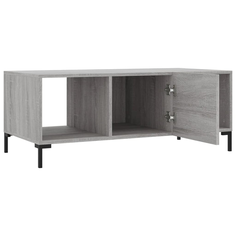 Couchtisch Grau Sonoma 102x50x40 cm Holzwerkstoff