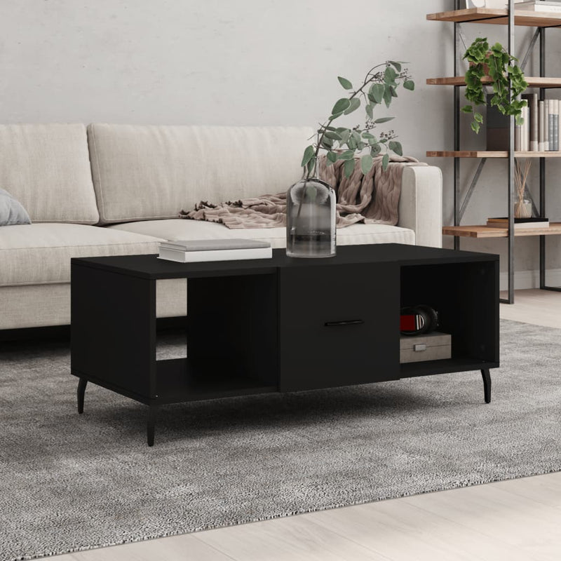 Couchtisch Schwarz 102x50x40 cm Holzwerkstoff