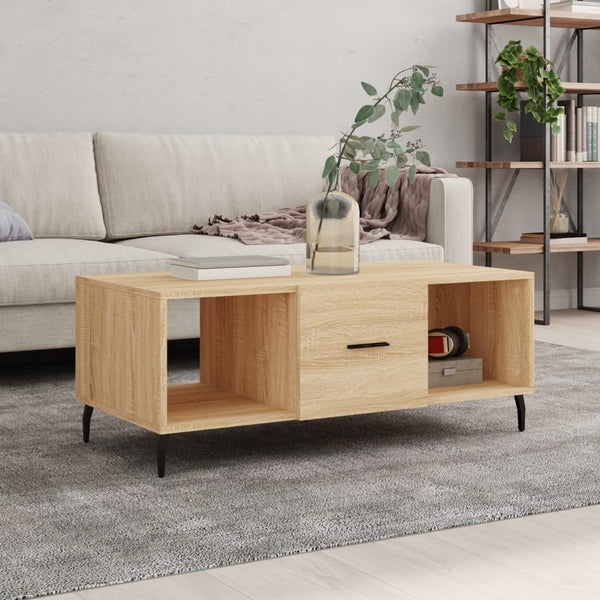 Couchtisch Sonoma-Eiche 102x50x40 cm Holzwerkstoff