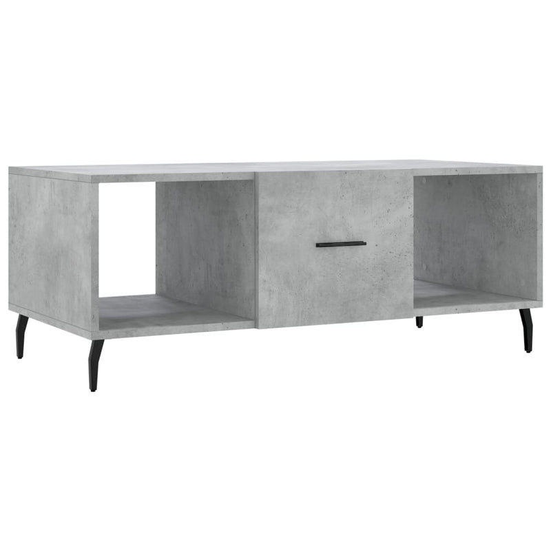 Couchtisch Betongrau 102x50x40 cm Holzwerkstoff