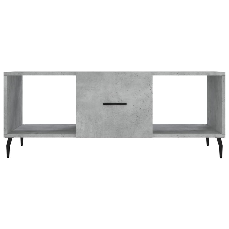 Couchtisch Betongrau 102x50x40 cm Holzwerkstoff