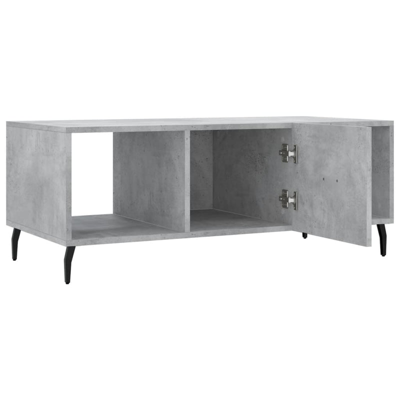 Couchtisch Betongrau 102x50x40 cm Holzwerkstoff