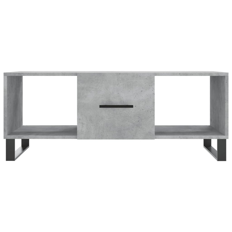 Couchtisch Betongrau 102x50x40 cm Holzwerkstoff