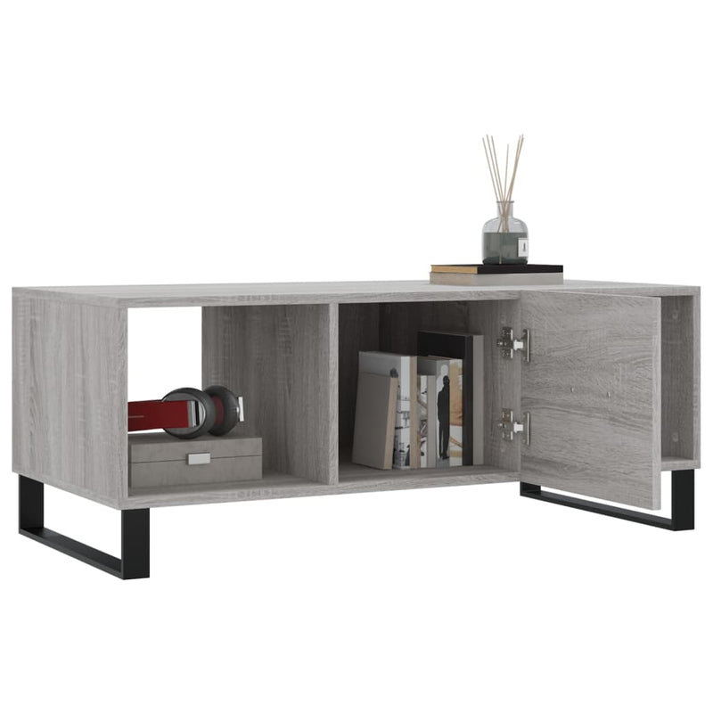 Couchtisch Grau Sonoma 102x50x40 cm Holzwerkstoff