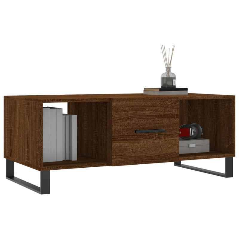 Couchtisch Braun Eichen-Optik 102x50x40 cm Holzwerkstoff