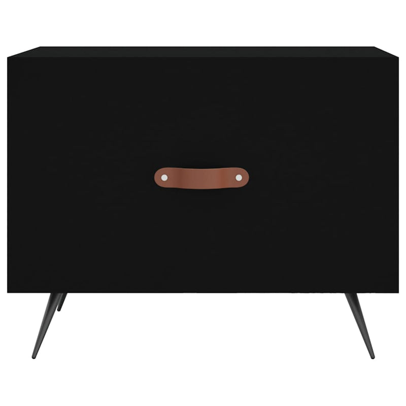 Couchtische 2 Stk. Schwarz 50x50x40 cm Holzwerkstoff