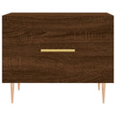 Couchtisch Braun Eichen-Optik 50X50X40 Cm Holzwerkstoff