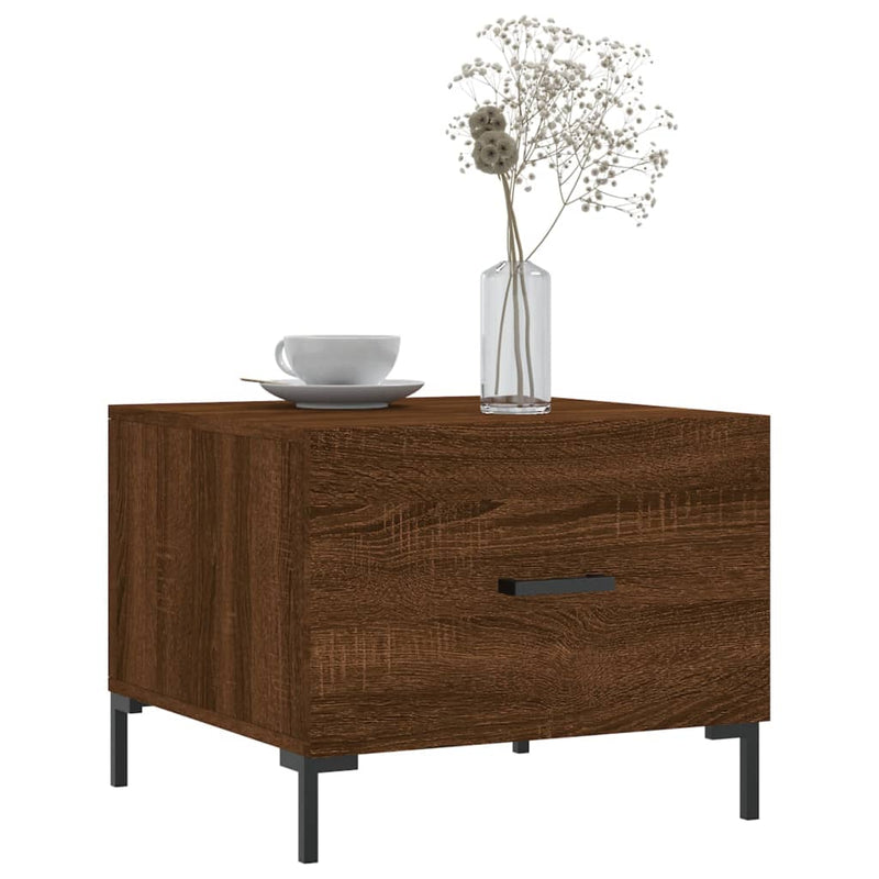 Couchtisch Braun Eichen-Optik 50x50x40 cm Holzwerkstoff