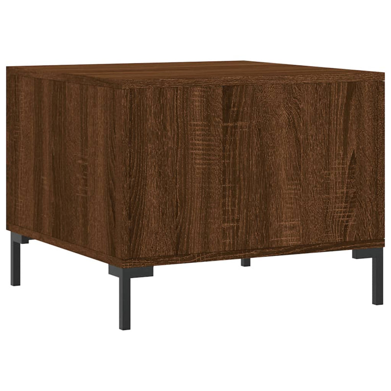 Couchtisch Braun Eichen-Optik 50x50x40 cm Holzwerkstoff