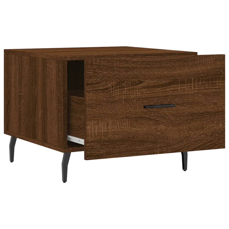 Couchtisch Braun Eichen-Optik 50x50x40 cm Holzwerkstoff