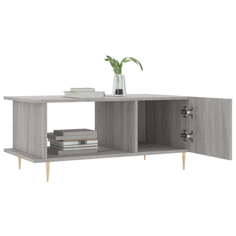 Couchtisch Grau Sonoma 90x50x40 cm Holzwerkstoff