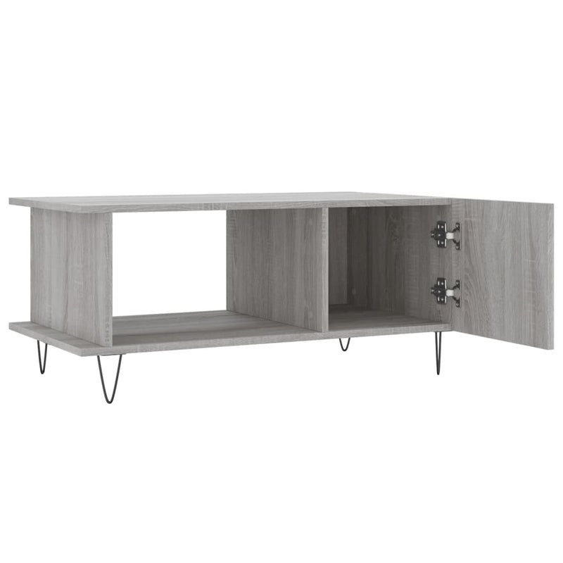 Couchtisch Grau Sonoma 90x50x40 cm Holzwerkstoff